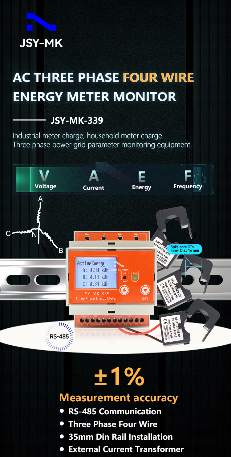 three phase energy meter