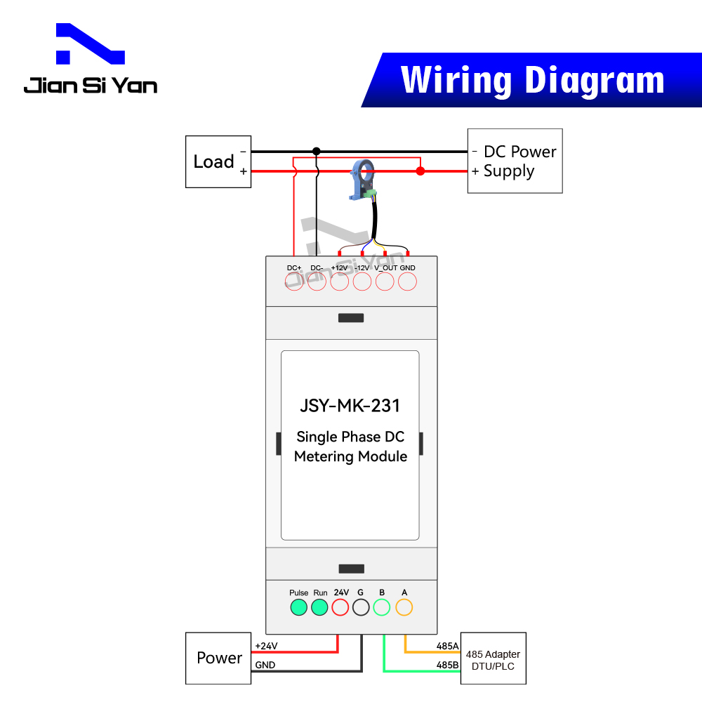 JSY-MK-231 DC energy meter module with hall sensor